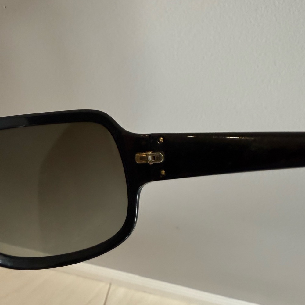 Jimmy Choo Black Sunglasses with Gold Accent - Picture 8 of 8